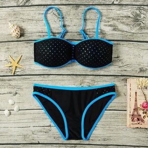 Bikini Sexy Swimwear Women blue